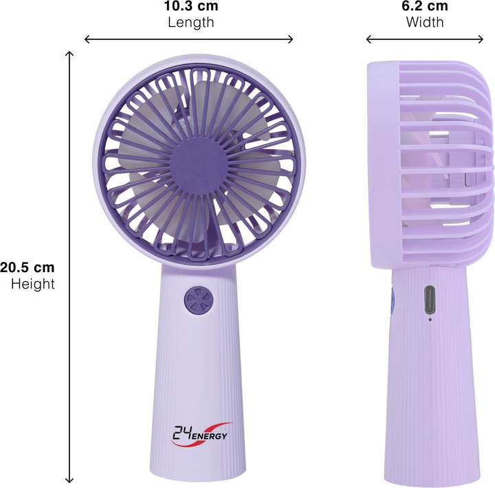 Mini Portable USB Air Cooler Fan (Purple)