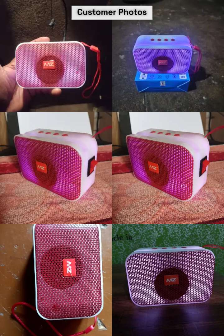 MZ M412SP Portable Bluetooth Speaker – Dynamic Thunder Sound, High Bass, 5W Output (Multicolor, Stereo)