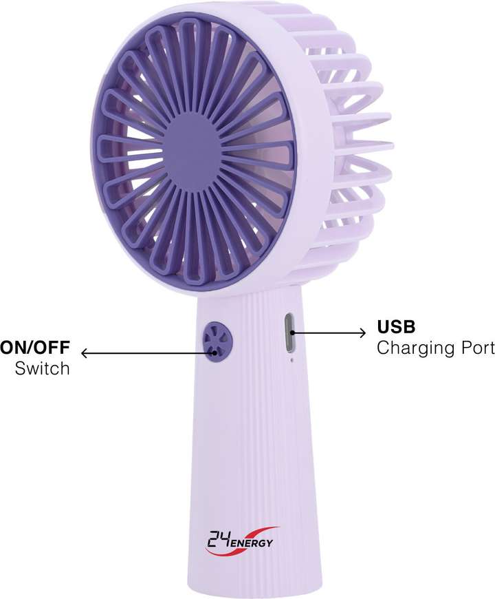 Mini Portable USB Air Cooler Fan (Purple)